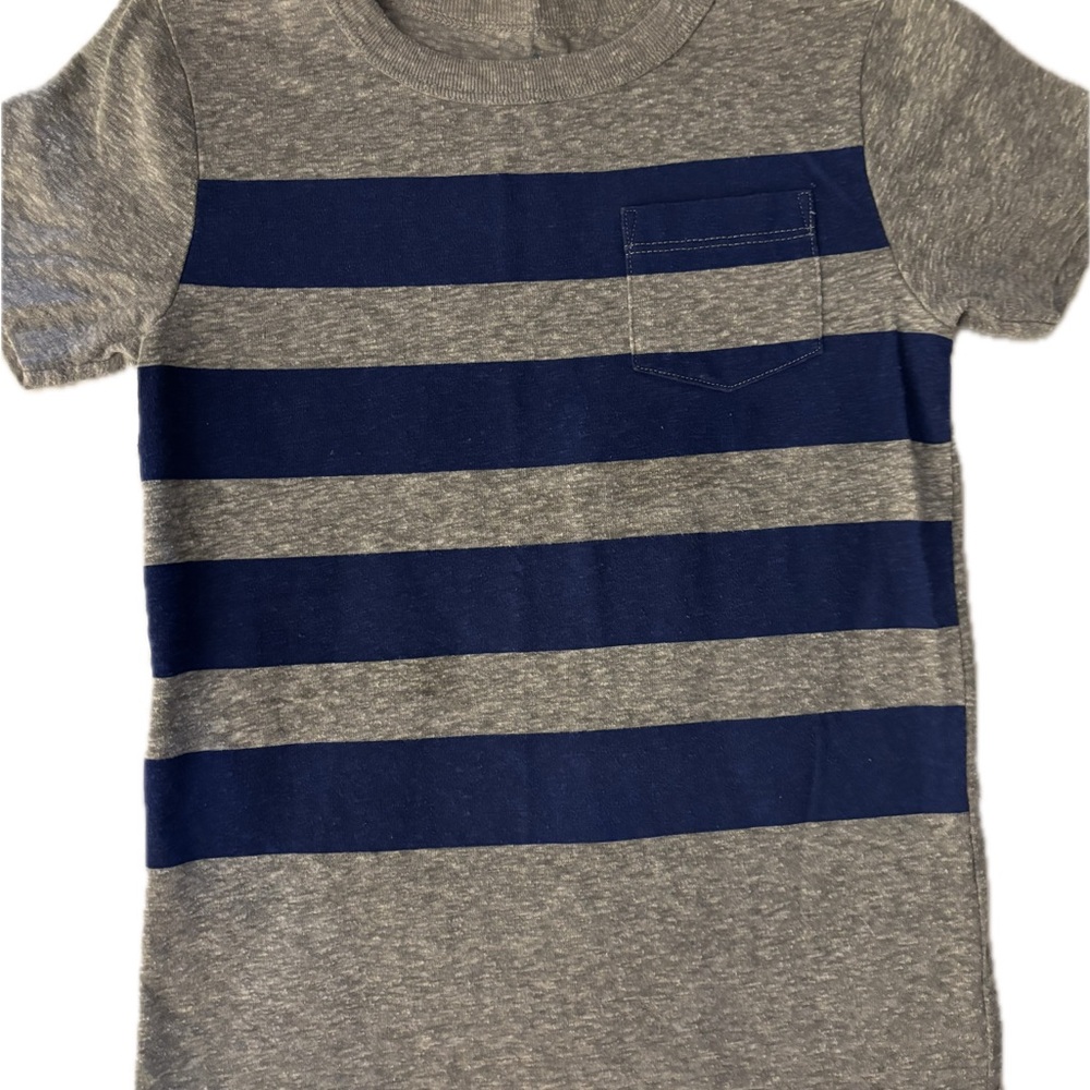 3 for $15 JCrew Gray and Blue Striped Kids Shirt
